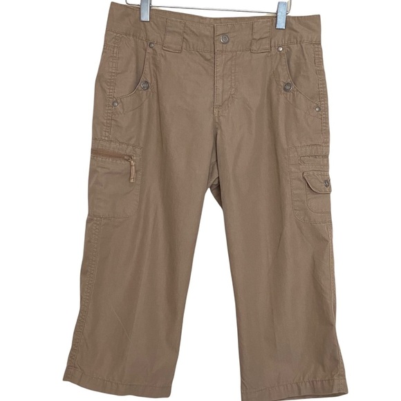 Gloria Vanderbilt Woman’s Brown Capris Cargo Pants Size 8P - Picture 8 of 8